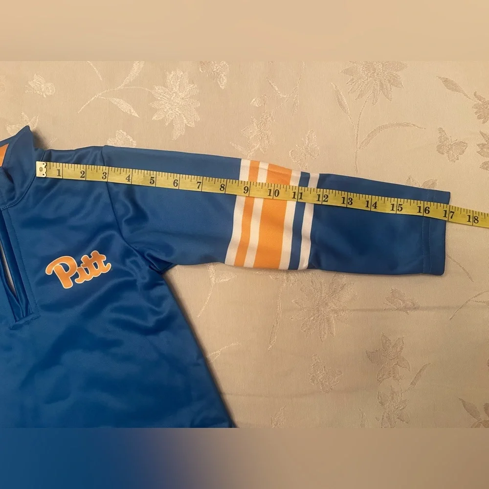 Pittsburgh Panther Vive La Fete Kids Blue Quarter Zip Pullover Size 4 NWT - Picture 7 of 12